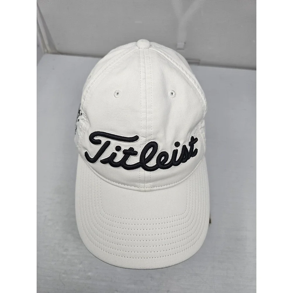 Titleist Lago Mar Country Club Hat Cap White Tour Performance‎ Golf Adjustable